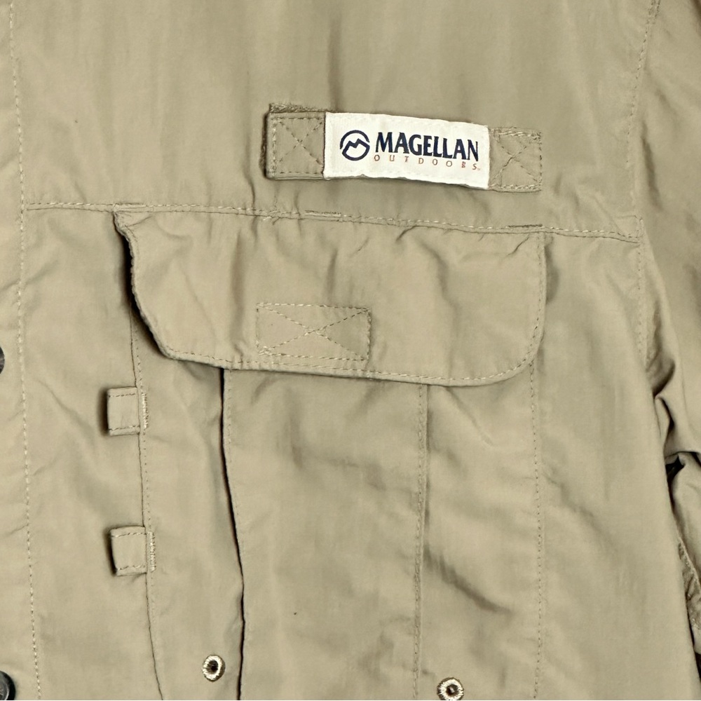 Magellan Fish Gear Laguna Madre Relaxed Fit Long Sleeve Button Up Shirt Sz S - Picture 3 of 6